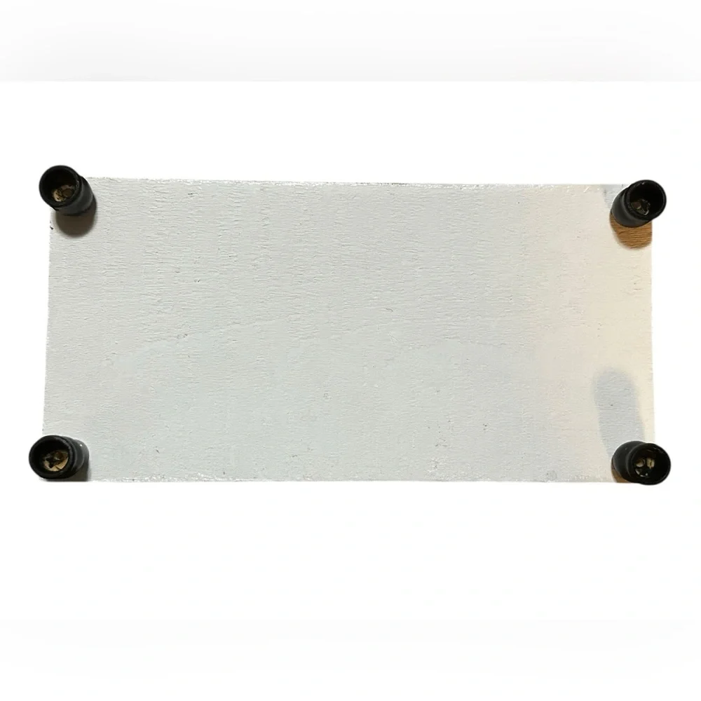 Enchanted Forest Clover Wooden Shelf Handcrafted